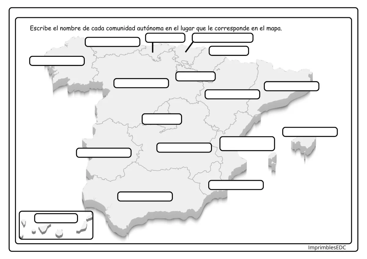 Portada de "Mapa de España: comunidades autónomas"