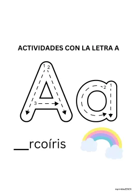 Trazo de la letra A